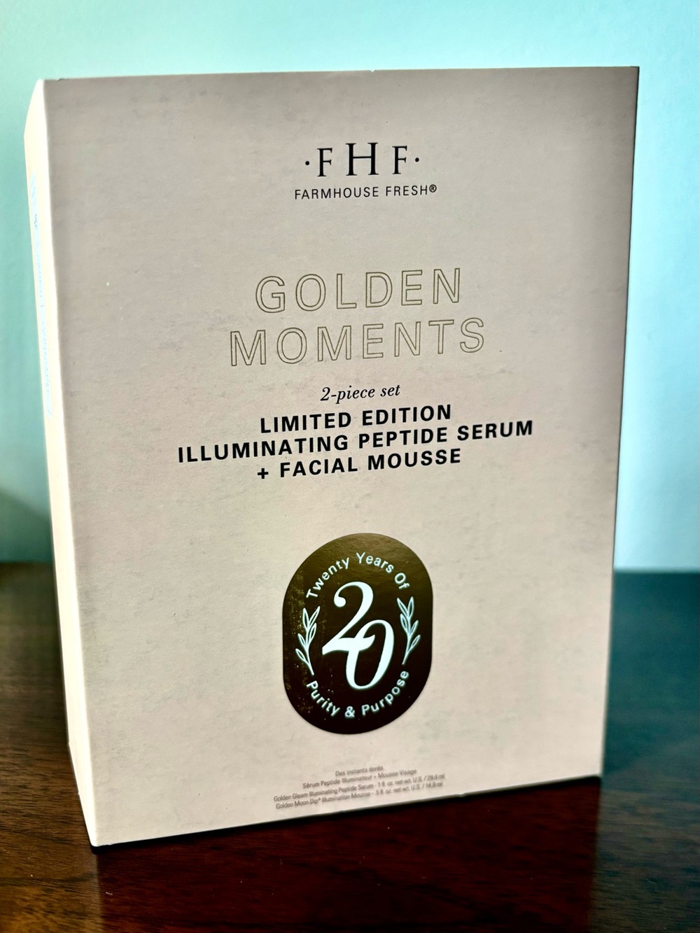 Farmhouse Fresh Golden Moments Illuminating Peptide Serum + Facial Mousse NEW